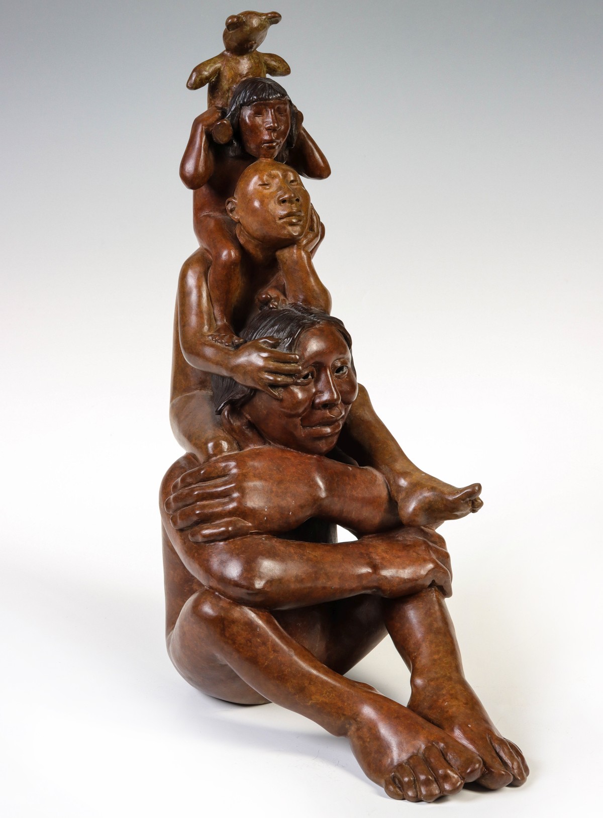 ROXANNE SWENTZELL (B. 1962) NATIVE AMERICAN BRONZE