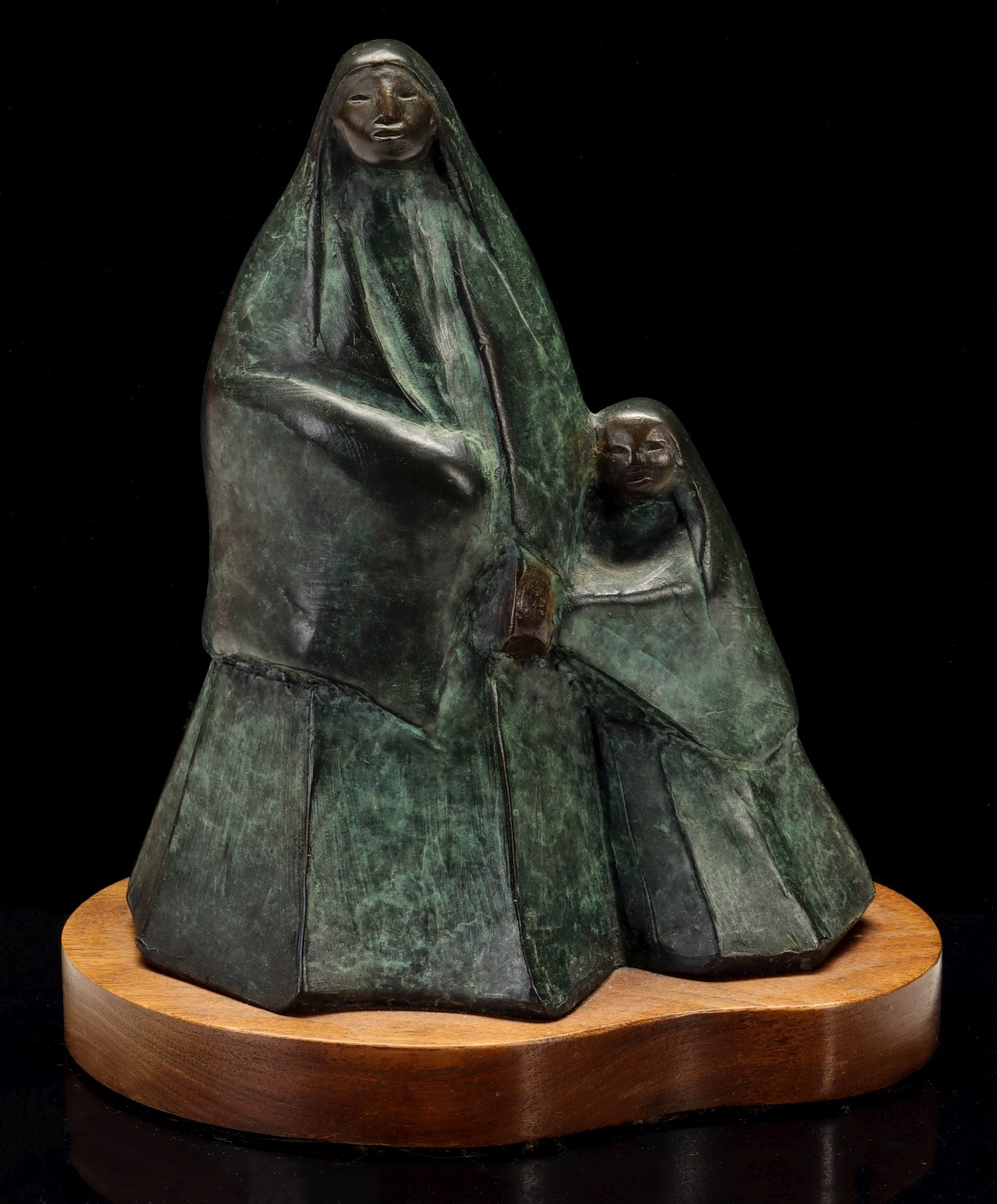 ALLAN HOUSER (1914-1994) PATINATED BRONZE SCULPTURE