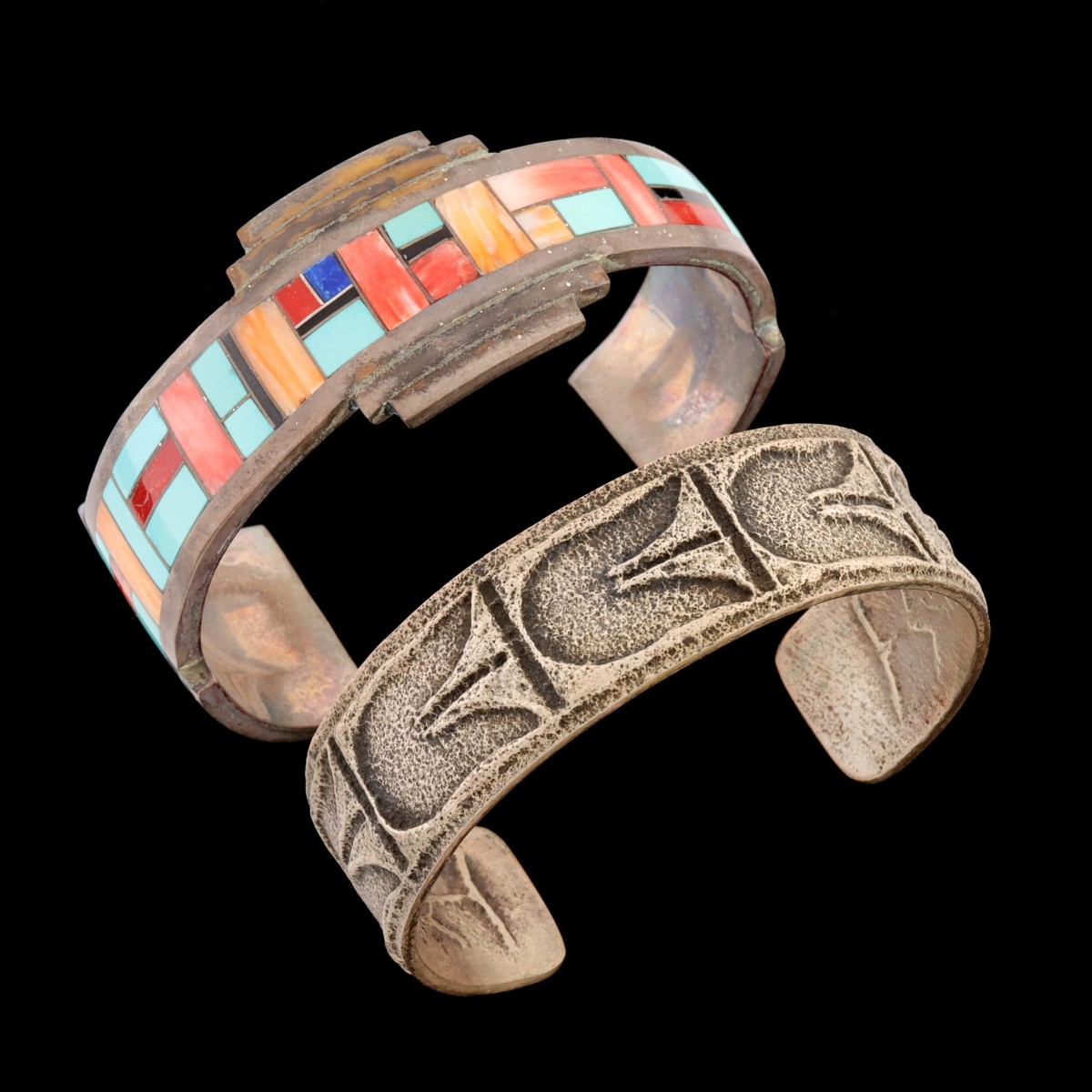 MARY LAVATO AND RICK & GLENDORA BOOQUA CUFF BRACELETS