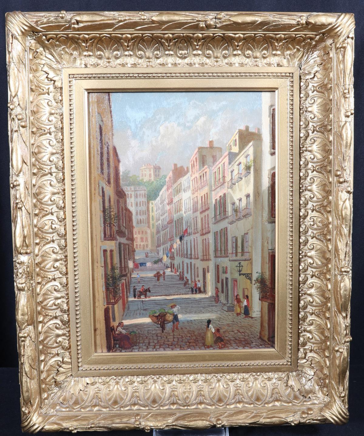 1880 OIL ON CANVAS ATTRIBUTED GEORGE ALLEN RUDD