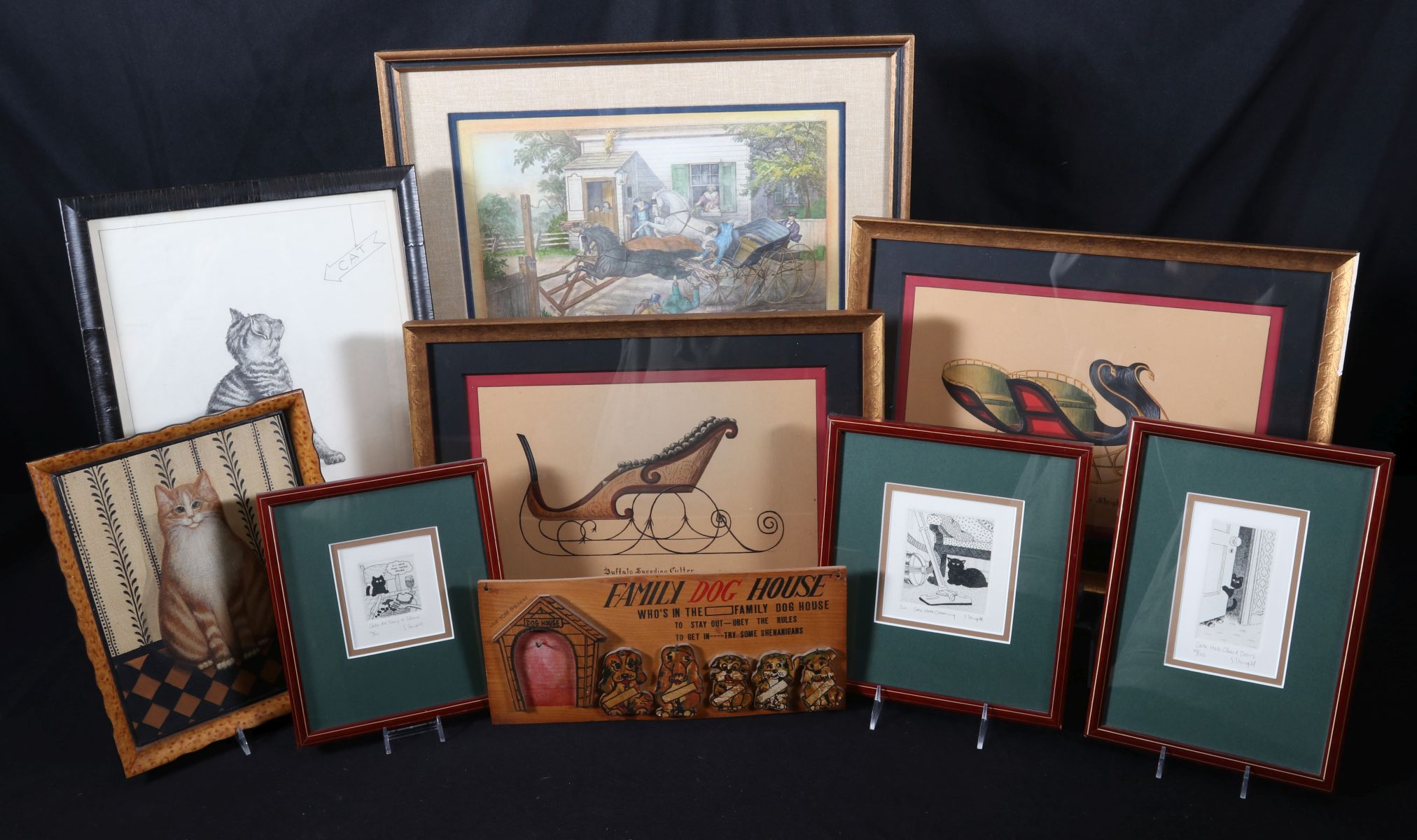 A COLLECTION OF PRINTS AND PICTURES