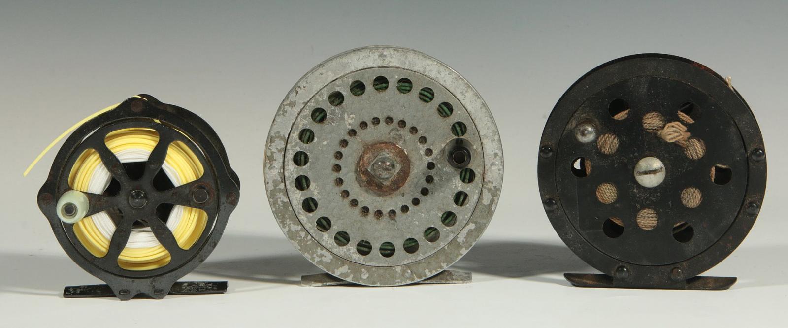 THREE VINTAGE FLY FISHING REELS