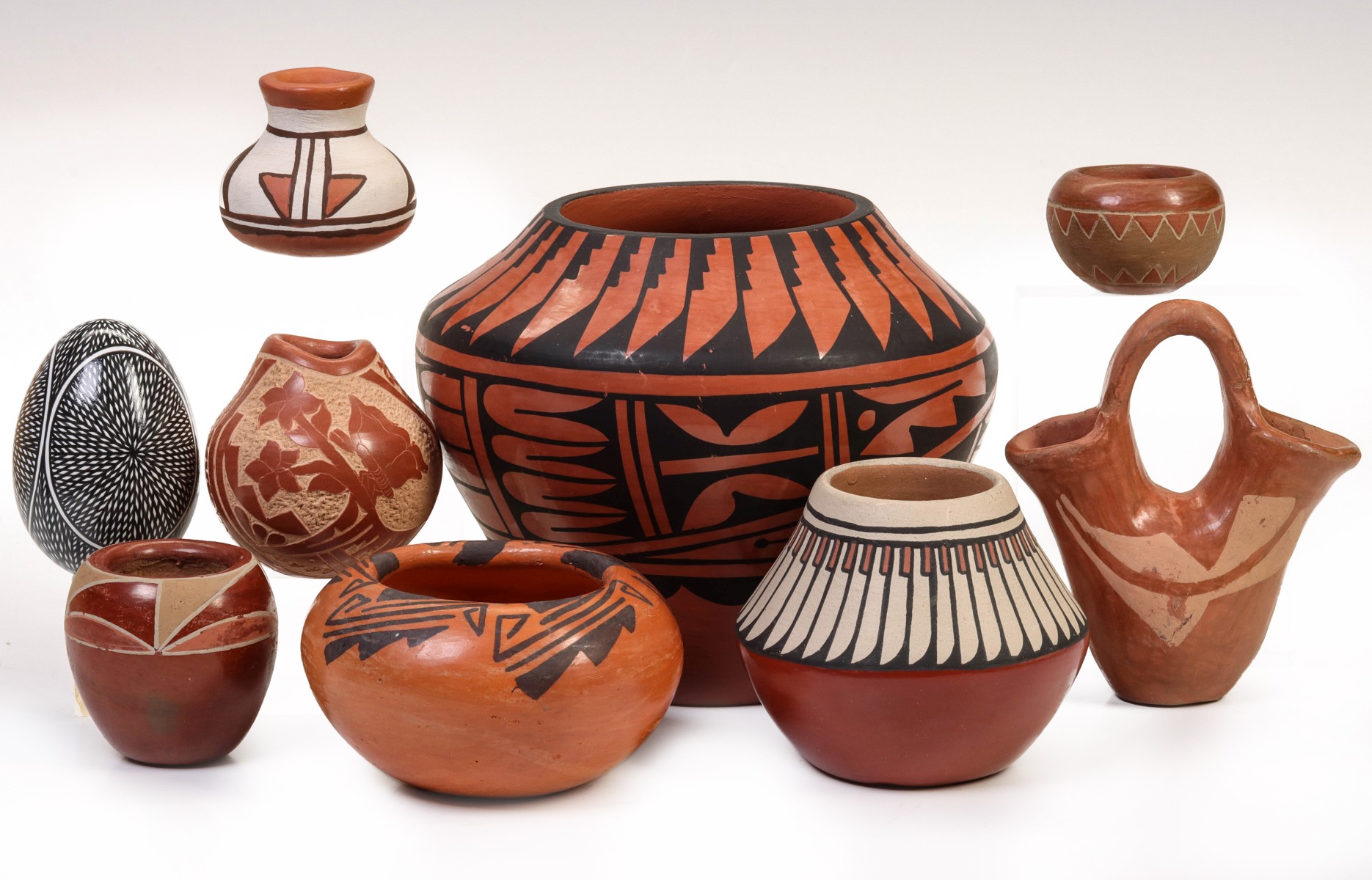 ISLETA, JEMEZ, SANTA CLARA, AND OTHER PUEBLO POTTERY