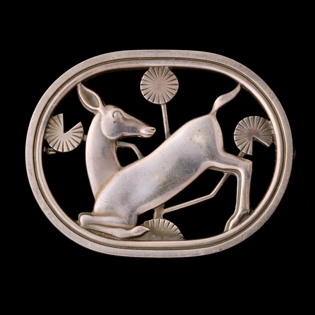 ARNO MALINOWSKI STERLING BROOCH FOR GEORG JENSEN