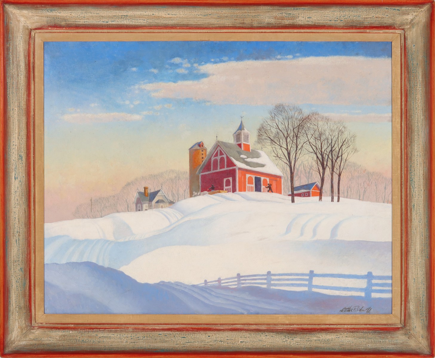 WALTER PARKE (1909-1994) REGIONALIST OIL DATED 1941