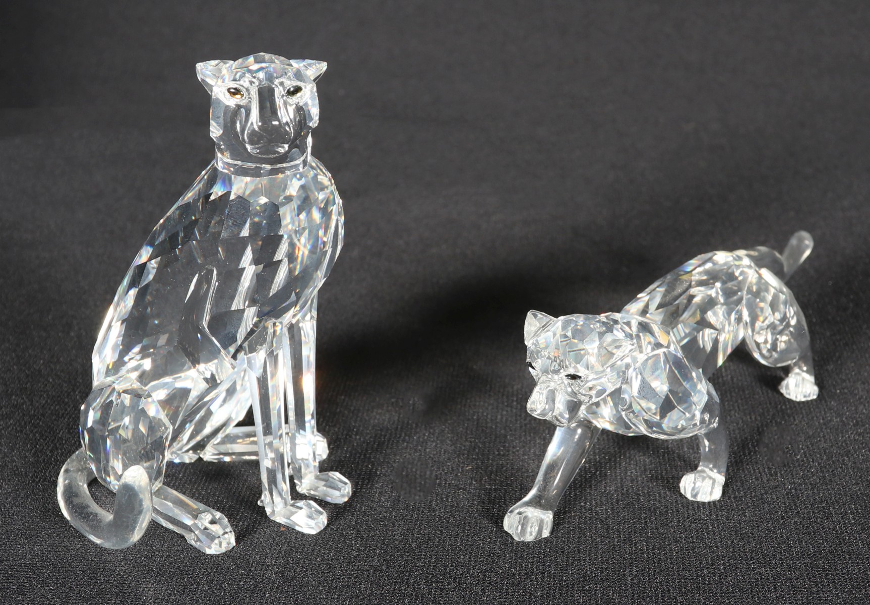 TWO SWAROVSKI CRYSTAL FIGURES WITH BOXES