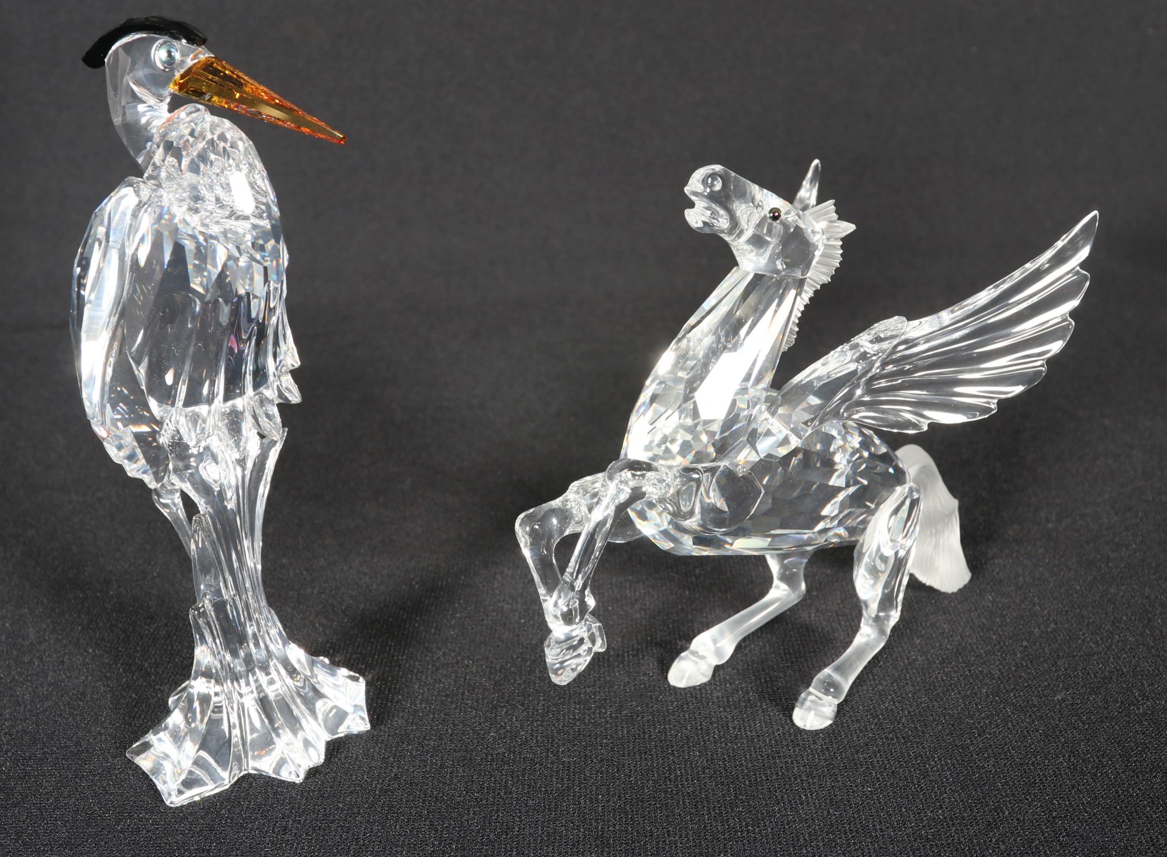 TWO SWAROVSKI CRYSTAL FIGURES WITH BOXES