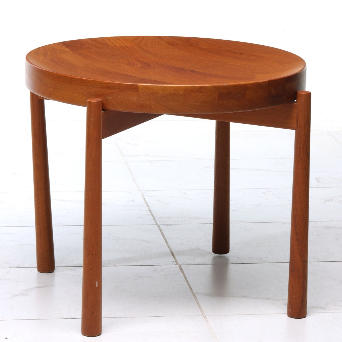 A JENS H. QUISTGAARD TEAK FLIP TOP SIDE TABLE