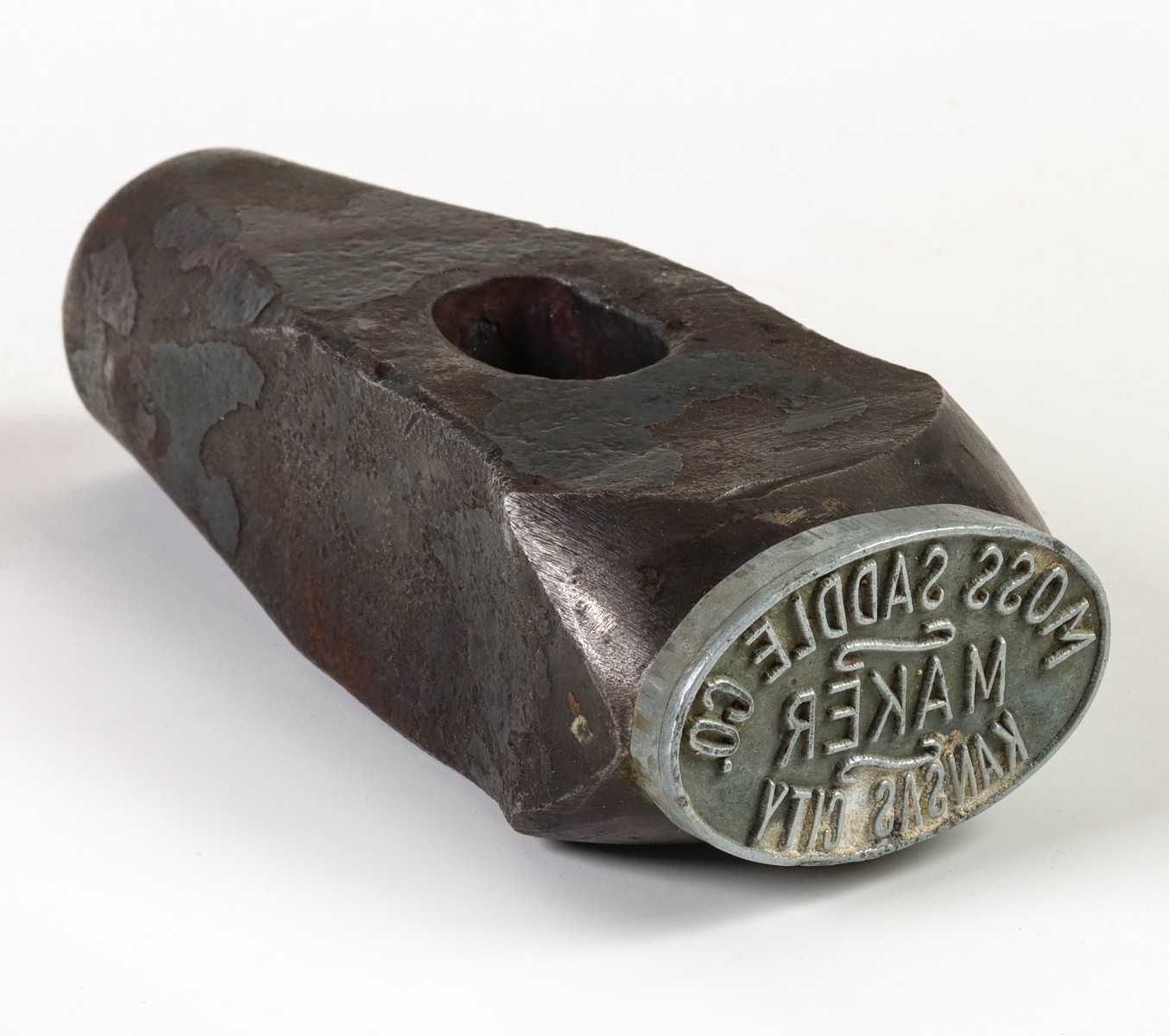 RARE MAKERS STAMP: 'MOSS SADDLE CO. MAKER KANSAS CITY'