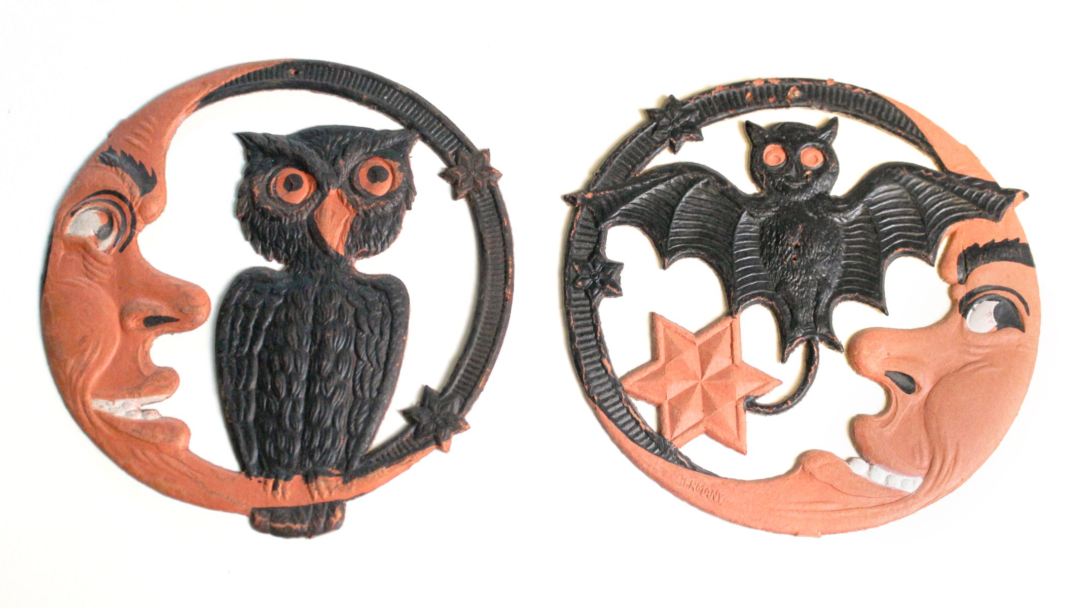 GERMAN DIE-CUT EMBOSSED HALLOWEEN DECORATIONS