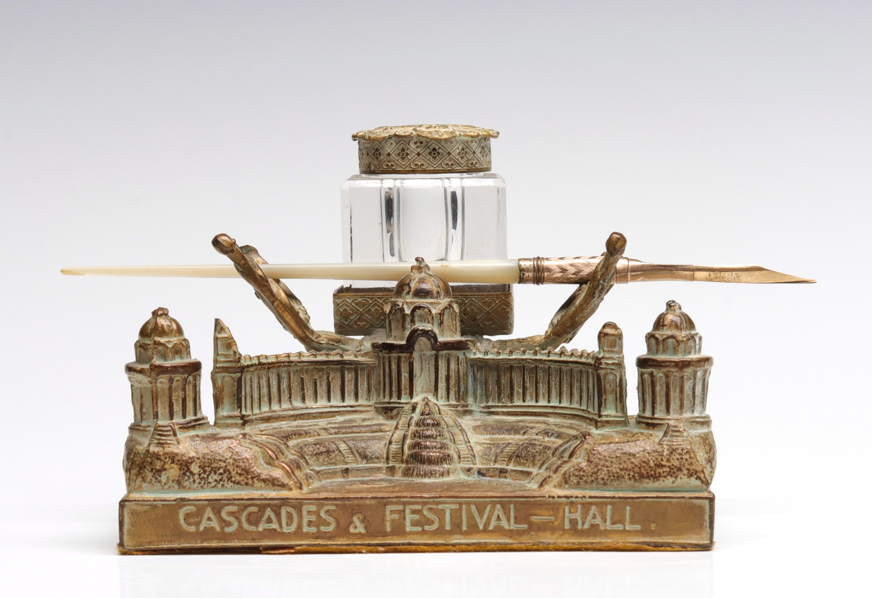 A 1904 ST. LOUIS WORLD'S FAIR SOUVENIR INK STAND