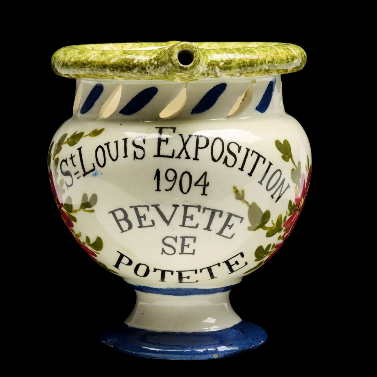 A 1904 ST. LOUIS WORLD'S FAIR SOUVENIR PUZZLE MUG