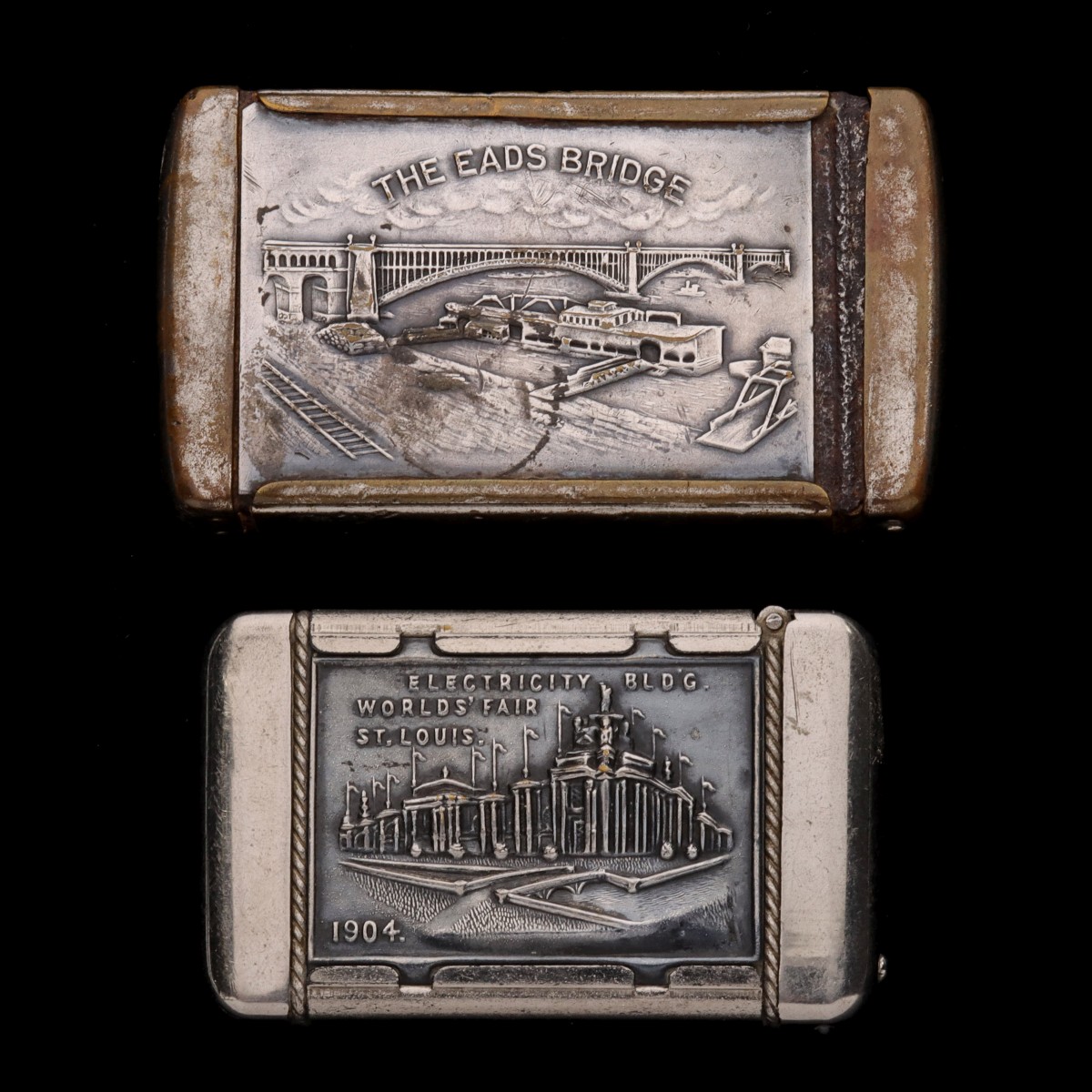 ST. LOUIS WORLD'S FAIR SOUVENIR MATCH SAFES