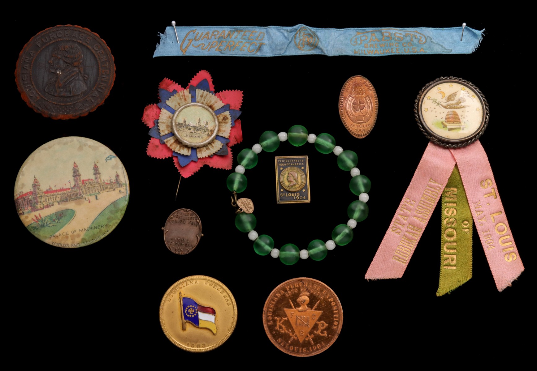 A COLLECTION OF 1904 ST. LOUIS WORLD'S FAIR SOUVENIRS