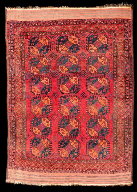 ANTIQUE ROOM SIZED ERSARI RUG