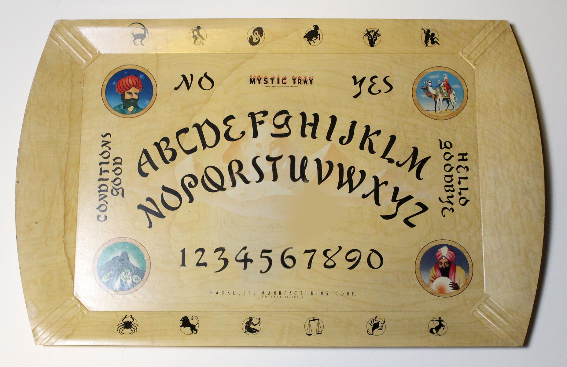 HASKO MYSTIC TRAY OUIJA BOARD GAME CIRCA 1940s