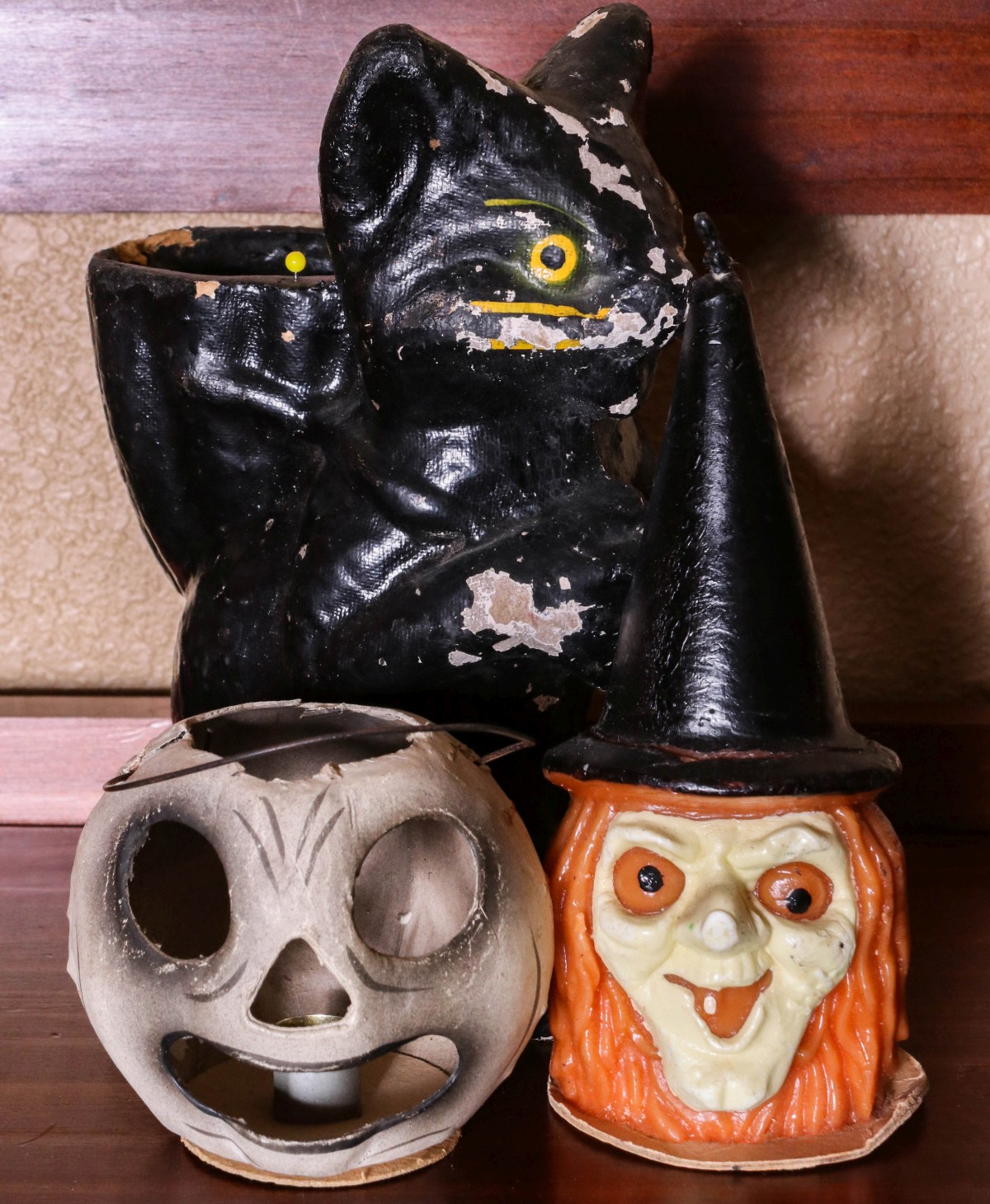 HALLOWEEN LOT: GURLEY, PAPIER MACHE, LANTERN ETC