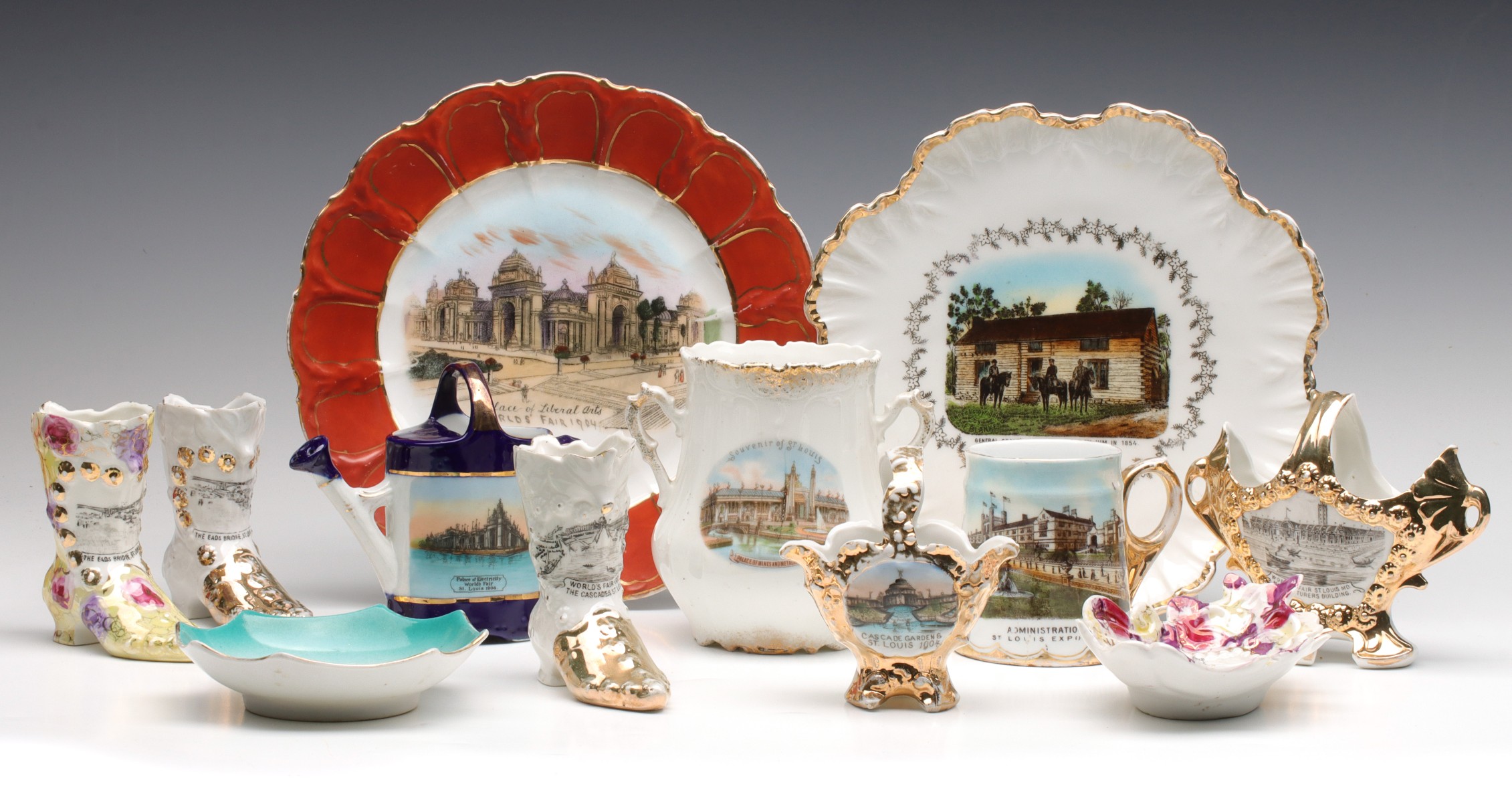 A COLLECTION OF 1904 WORLD'S FAIR SOUVENIR CHINA