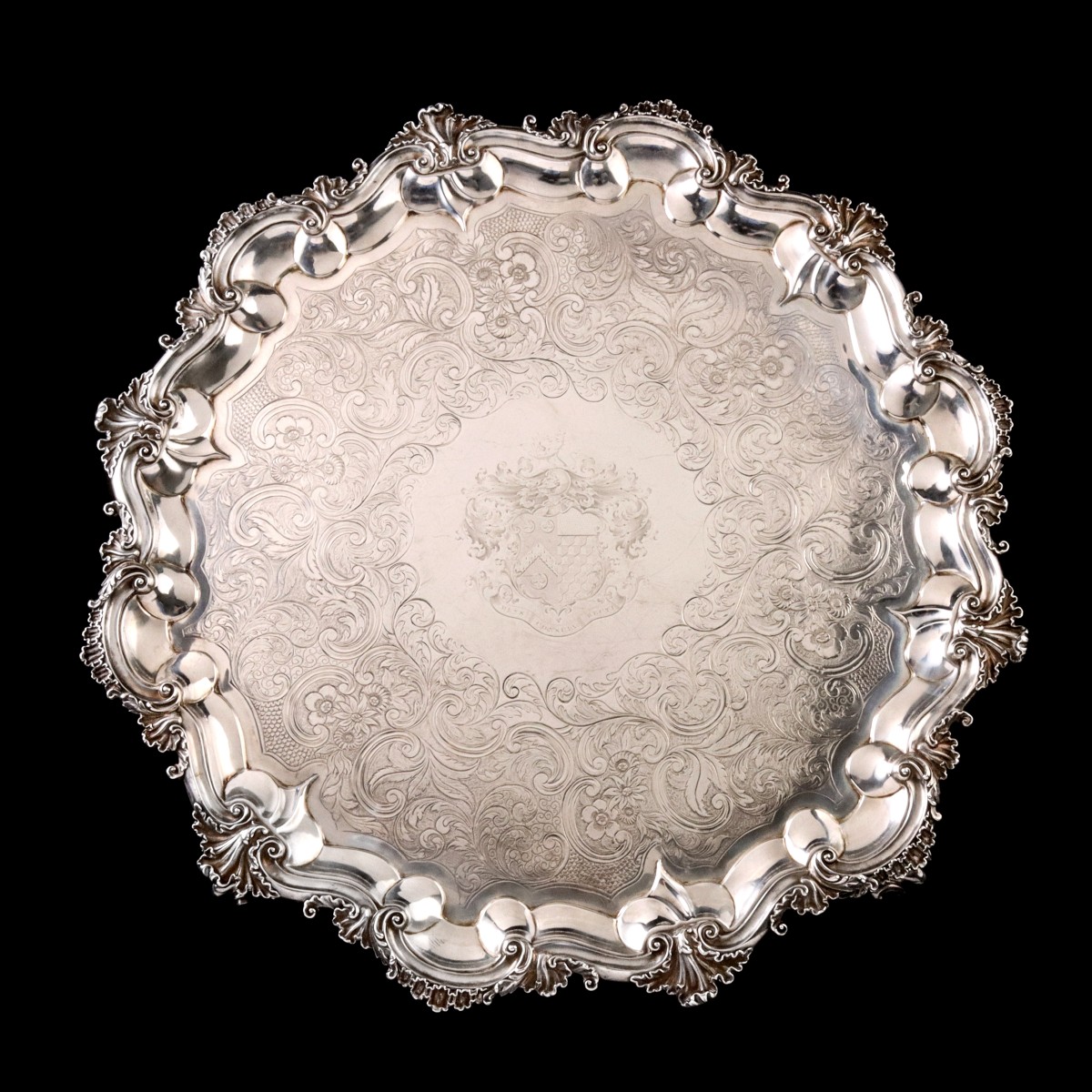 A 25-INCH WILLIAM REID STERLING SALVER, LONDON, 1833