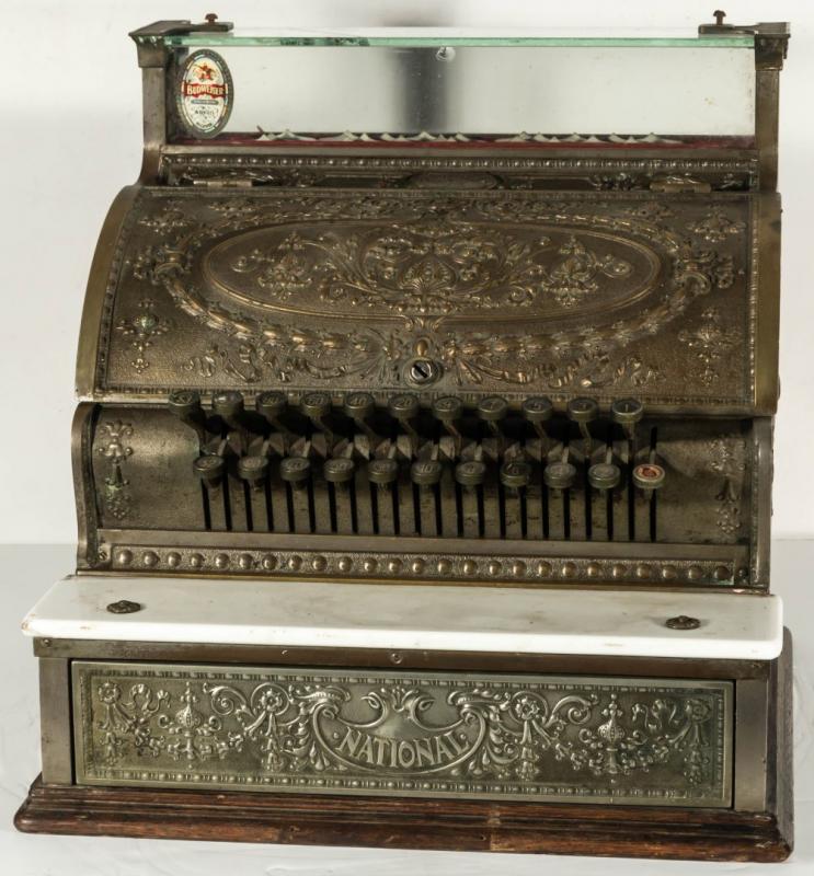 NATIONAL CASH REGISTER MODEL 332 IN NICKEL FINISH