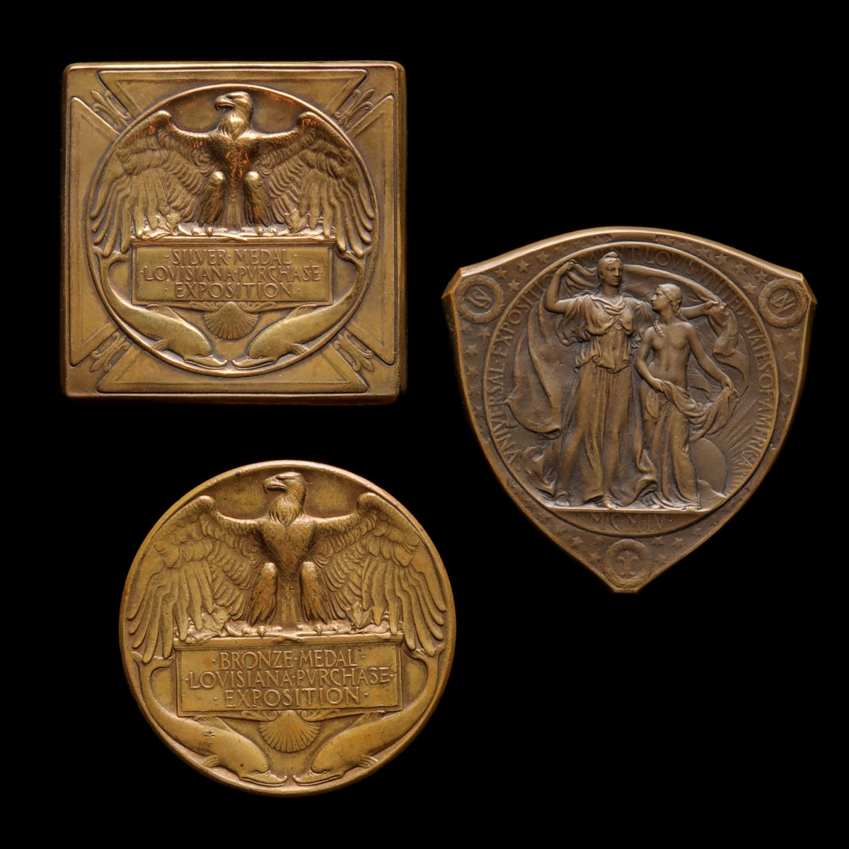 HIGH QUALITY BRONZE TABLE MEDALS FOR '04 EXPOSITION