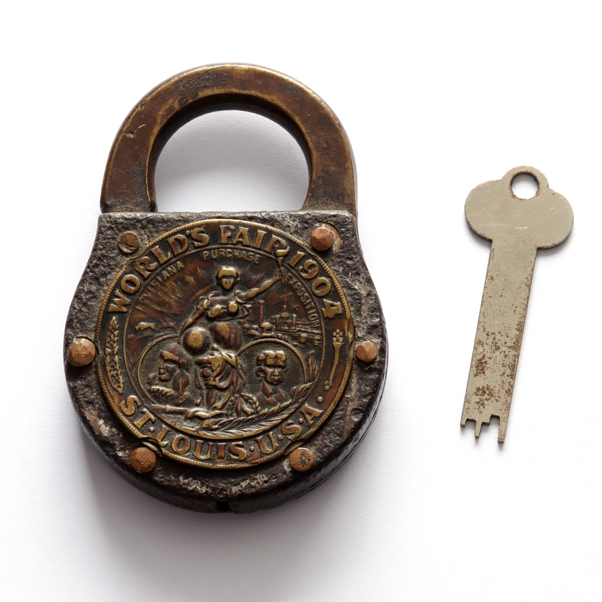 AN EAGLE LOCK 1904 ST. LOUIS WORLD'S FAIR PREMIUM