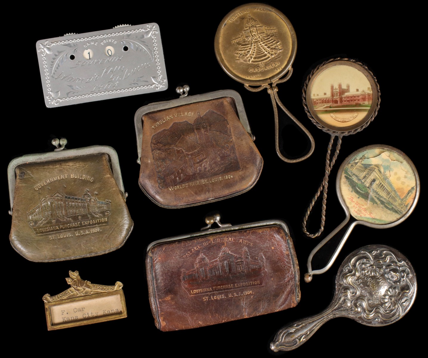 A COLLECTION OF 1904 ST. LOUIS WORLD'S FAIR SOUVENIRS