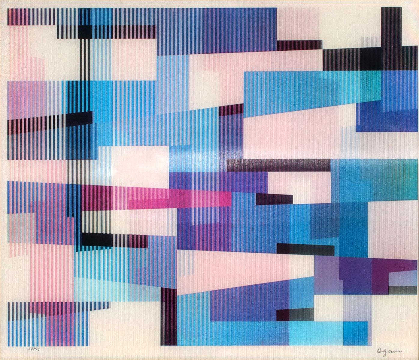 YAACOV AGAM (B. 1928) AGAMOGRAPH OP ART MULTIPLE