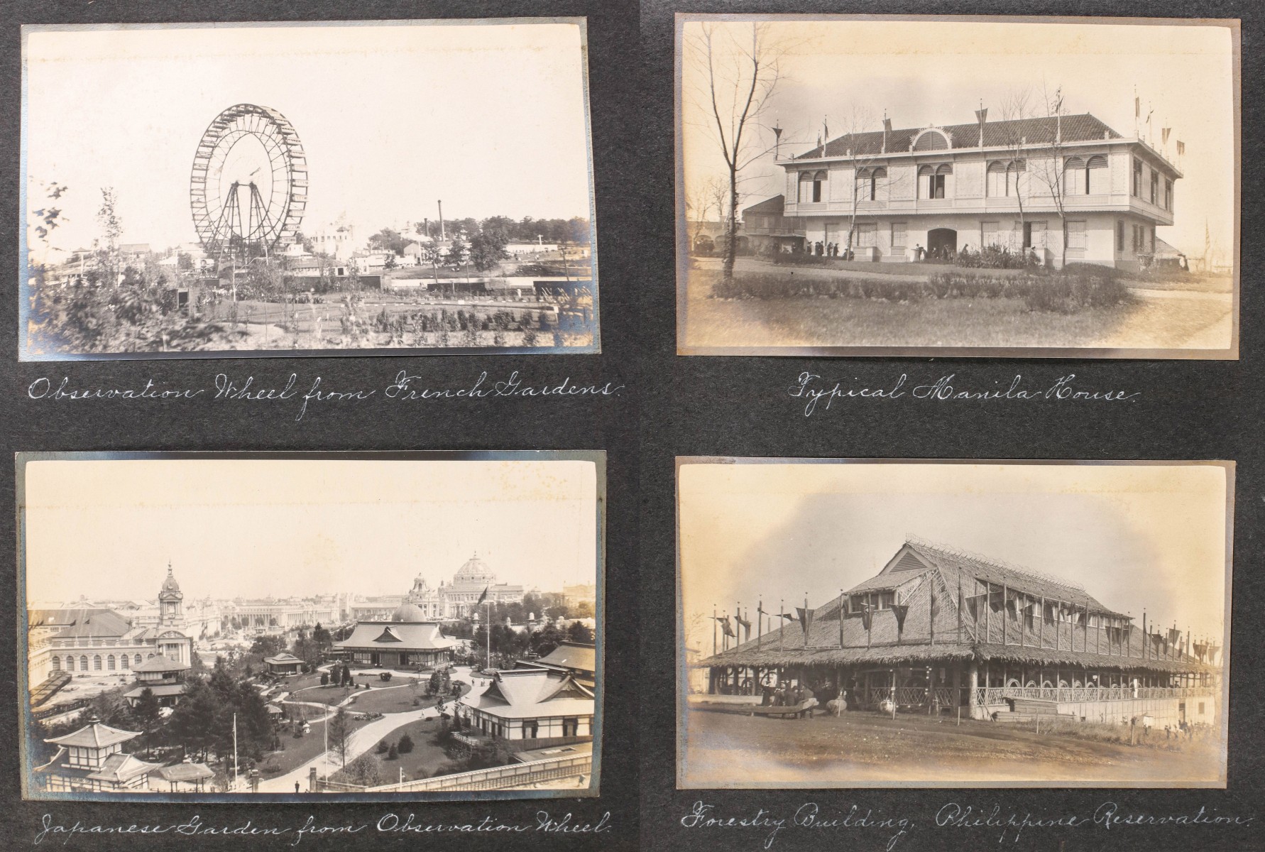 A 1904 WORLD'S FAIR ALBUM GENUINE ORIGINAL PHOTOS