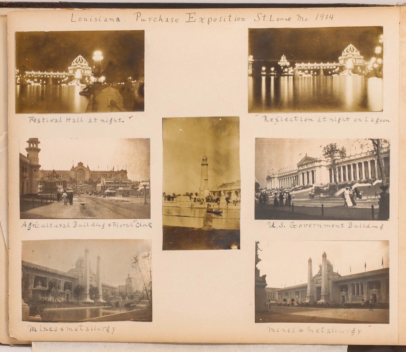 PHOTO ALBUM DATED 1902-1907 INCLUDING WORLD'S FAIR