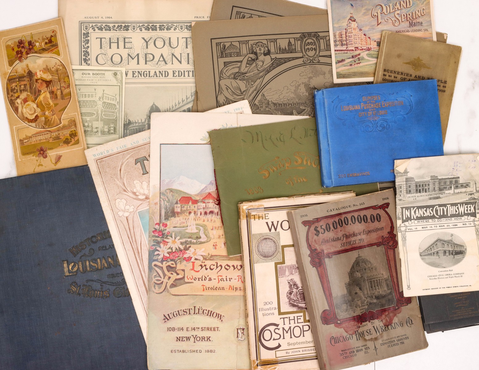 A COLLECTION OF 1904 WORLD'S FAIR PAPER EPHEMERA