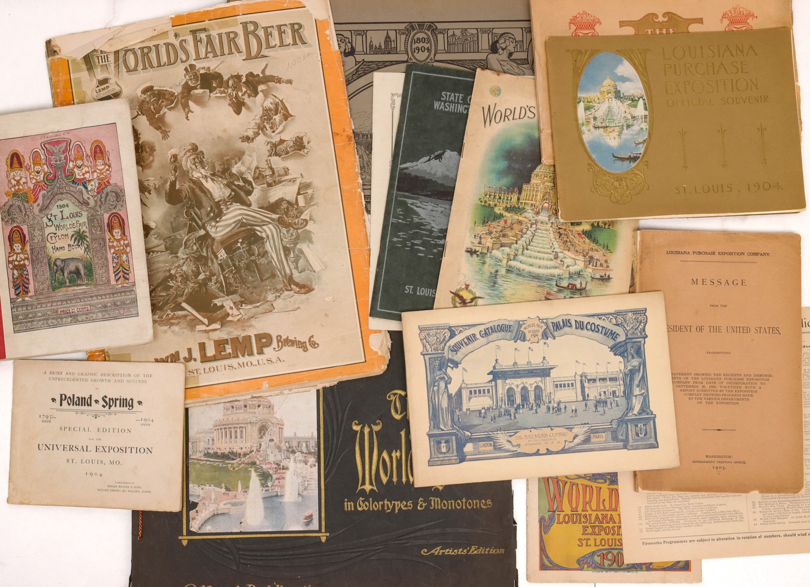 A COLLECTION OF 1904 WORLD'S FAIR PAPER EPHEMERA