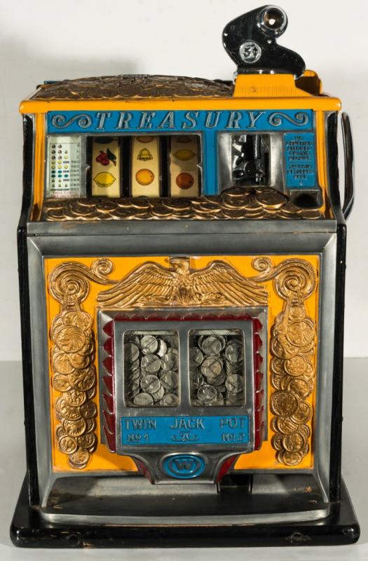 A WATLING 'TREASURY' 5 CENT SLOT MACHINE C. 1935