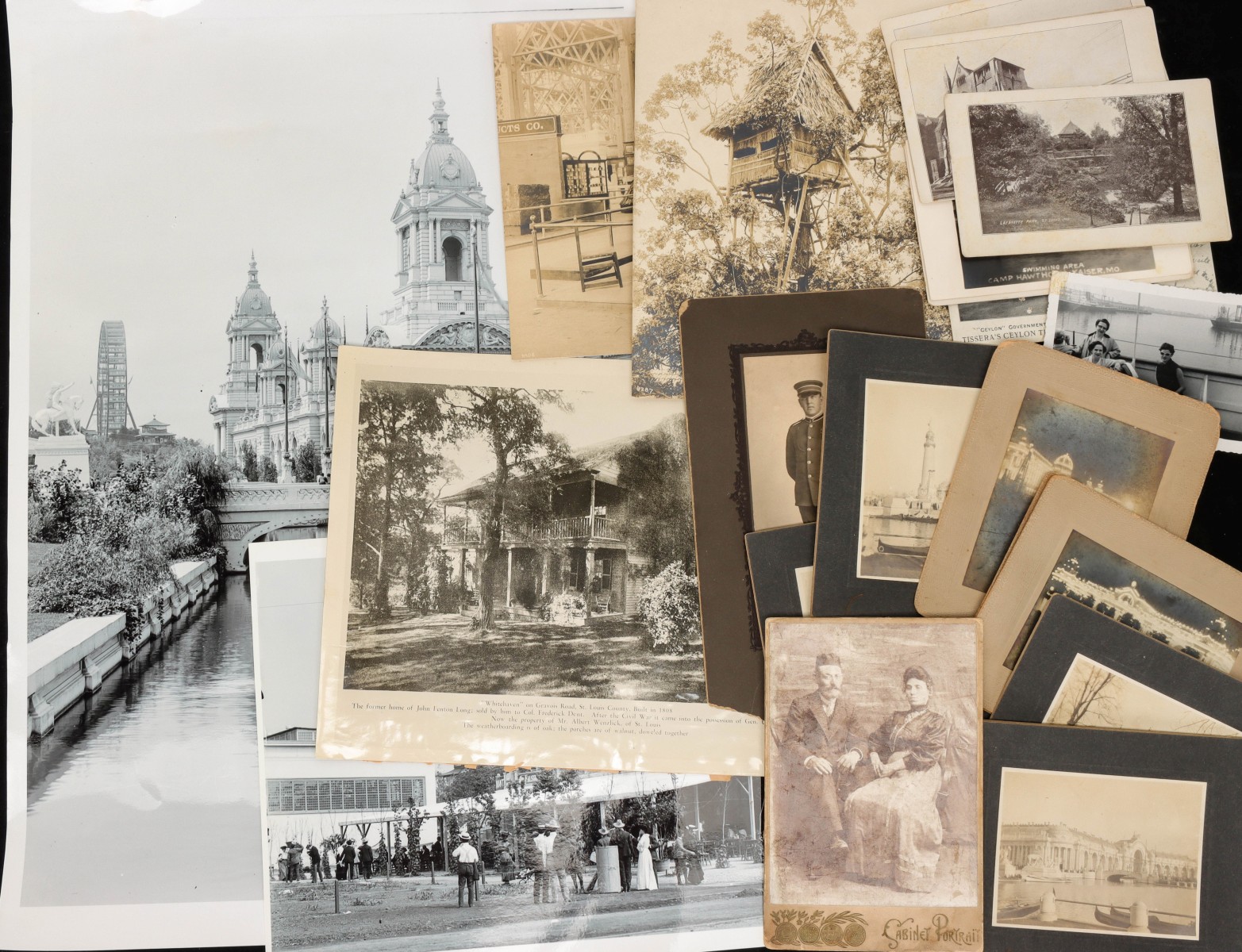 1904 WORLD'S FAIR CABINET CARDS AND ALBUMEN PHOTOS