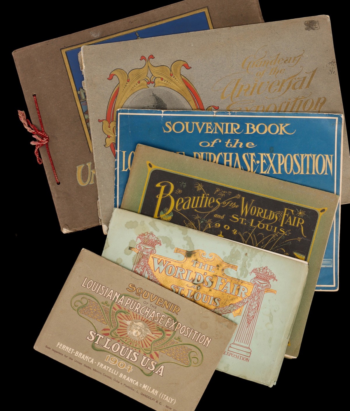 A COLLECTION OF 1904 WORLD'S FAIR SOUVENIR BOOKS