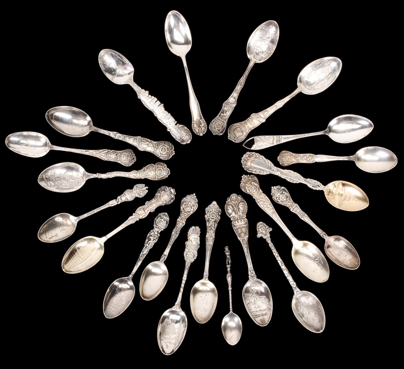 MISSOURI, WORLD'S FAIR & OTHER STERLING SOUVENIR SPOONS