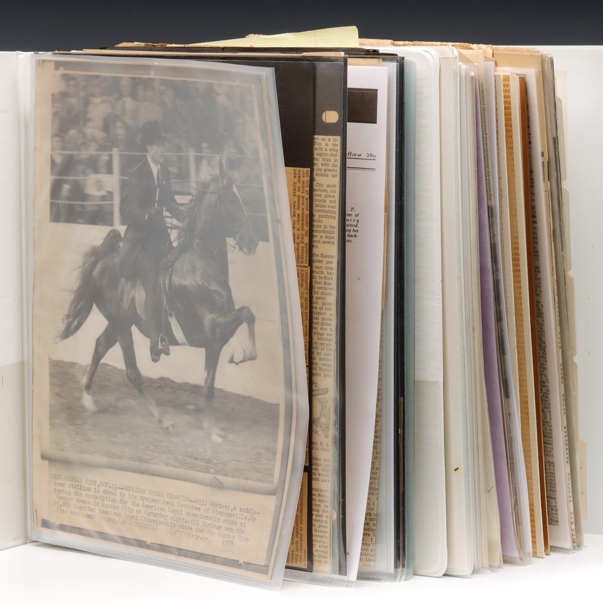 LARGE ALBUMS OF KC AMERICAN ROYAL CLIPPINGS & EPHEMERA