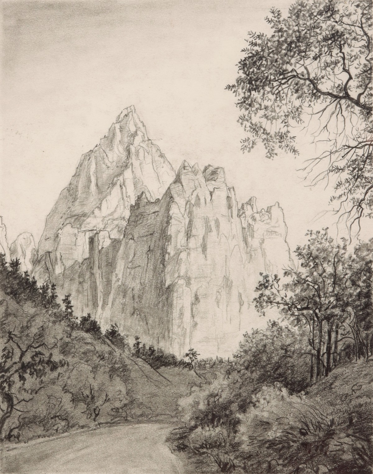 LYMAN BYXBE (1886-1980) GRAPHITE DRAWING