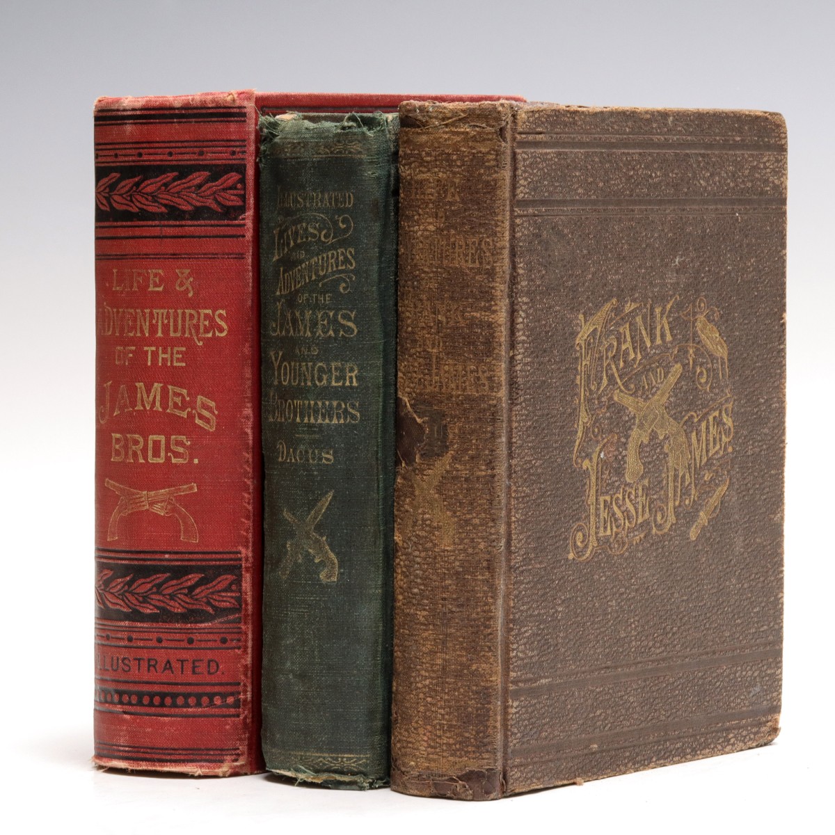 THREE 1880s JAMES AND YOUNGER BROTHERS BOOKS