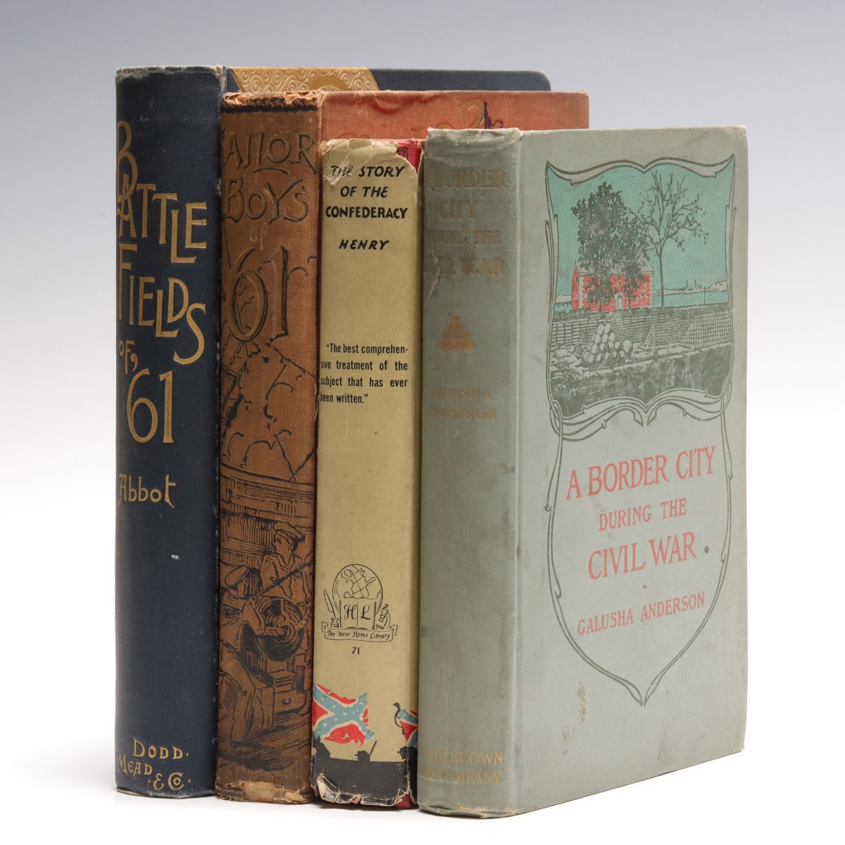 AMERICAN CIVIL WAR SUBJECT MATTER BOOKS CIRCA 1900