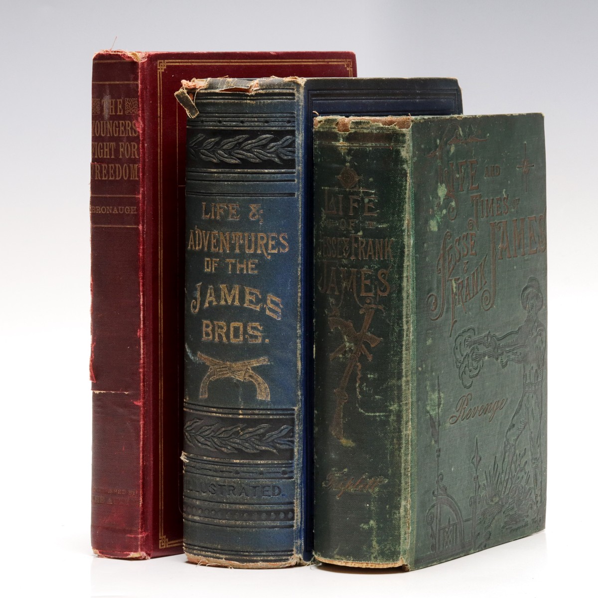 JAMES/YOUNGER BROS. SUBJECT MATTER BOOK LOT CIRCA 1880s