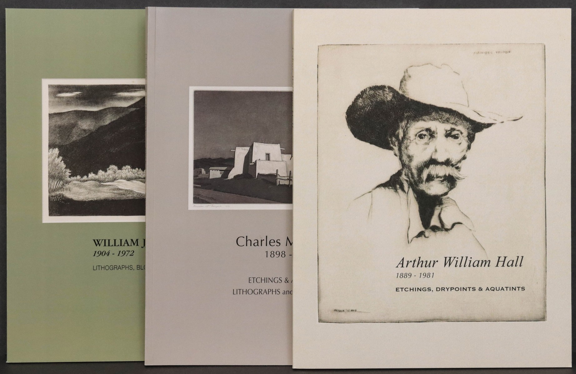 THREE PRAIRIE PRINT MAKER ARTIST CATALOGUES RAISONNE