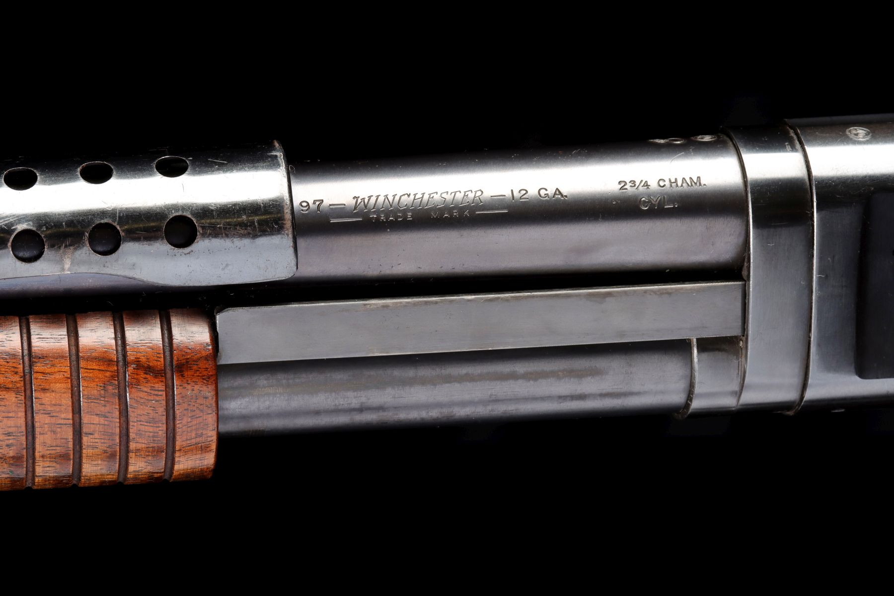 WINCHESTER 12GA M1897 PUMP SHOTGUN WITH MILITARY MARKS