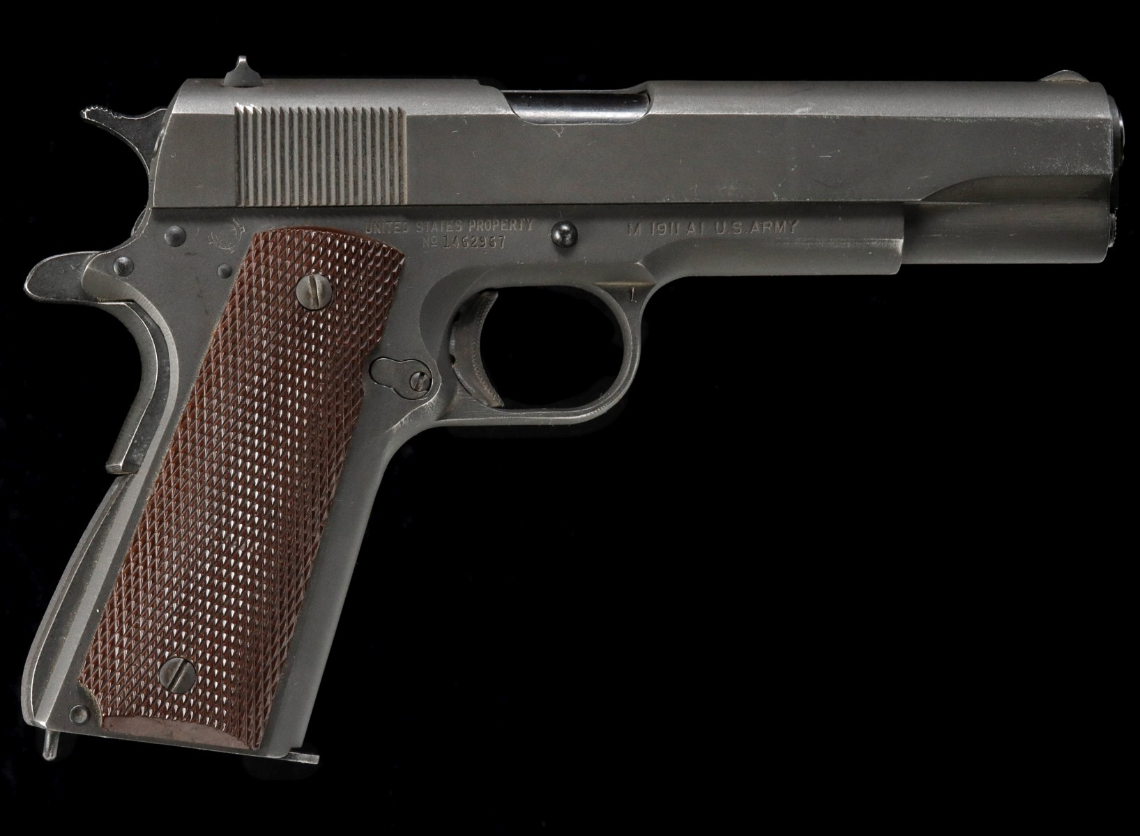 WWII US ARMY ITHACA 45 ACP M1911A1 SEMI-AUTO PISTOL