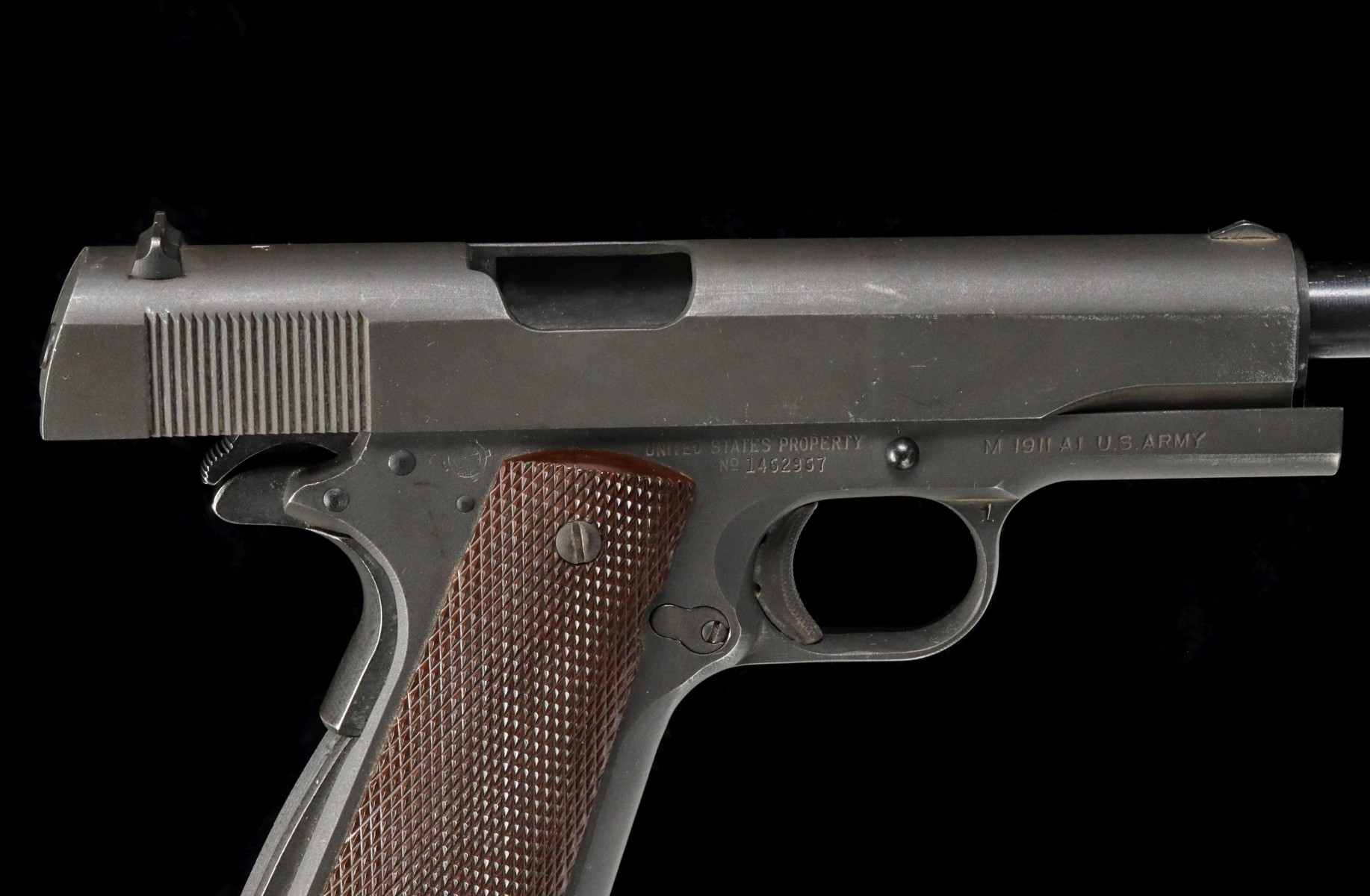 WWII US ARMY ITHACA 45 ACP M1911A1 SEMI-AUTO PISTOL