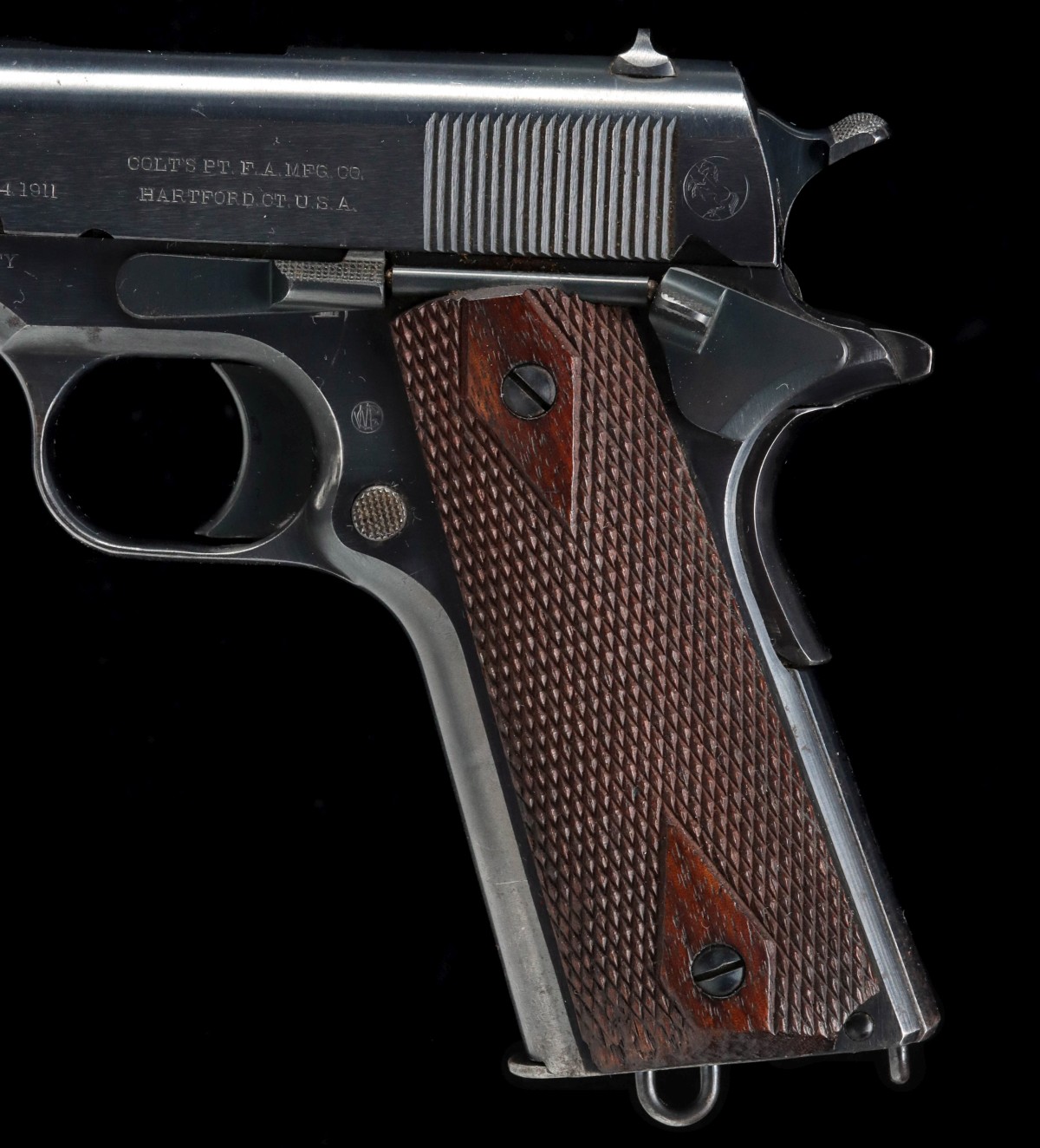 A 1912 COLT 45ACP M1911 SEMI-AUTO PISTOL US PROPERTY