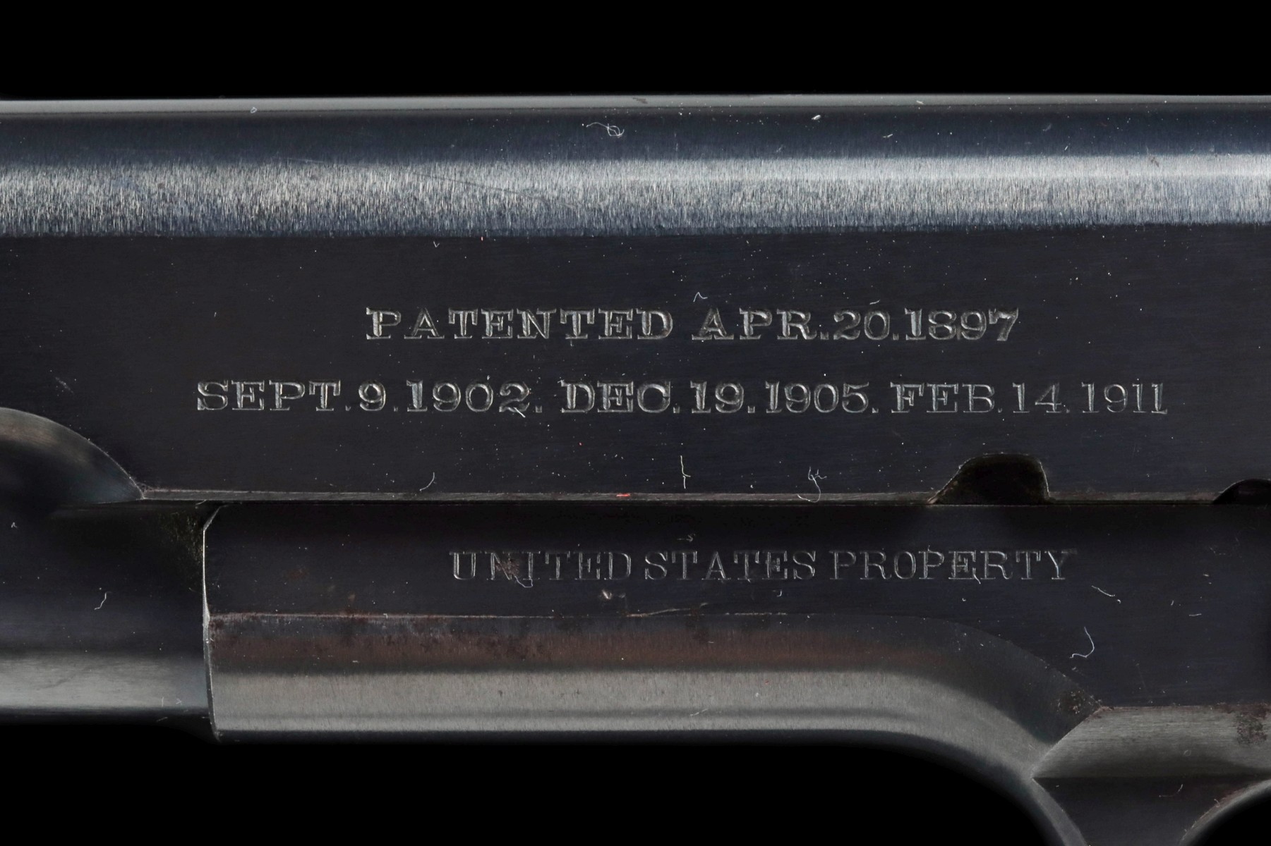 A 1912 COLT 45ACP M1911 SEMI-AUTO PISTOL US PROPERTY