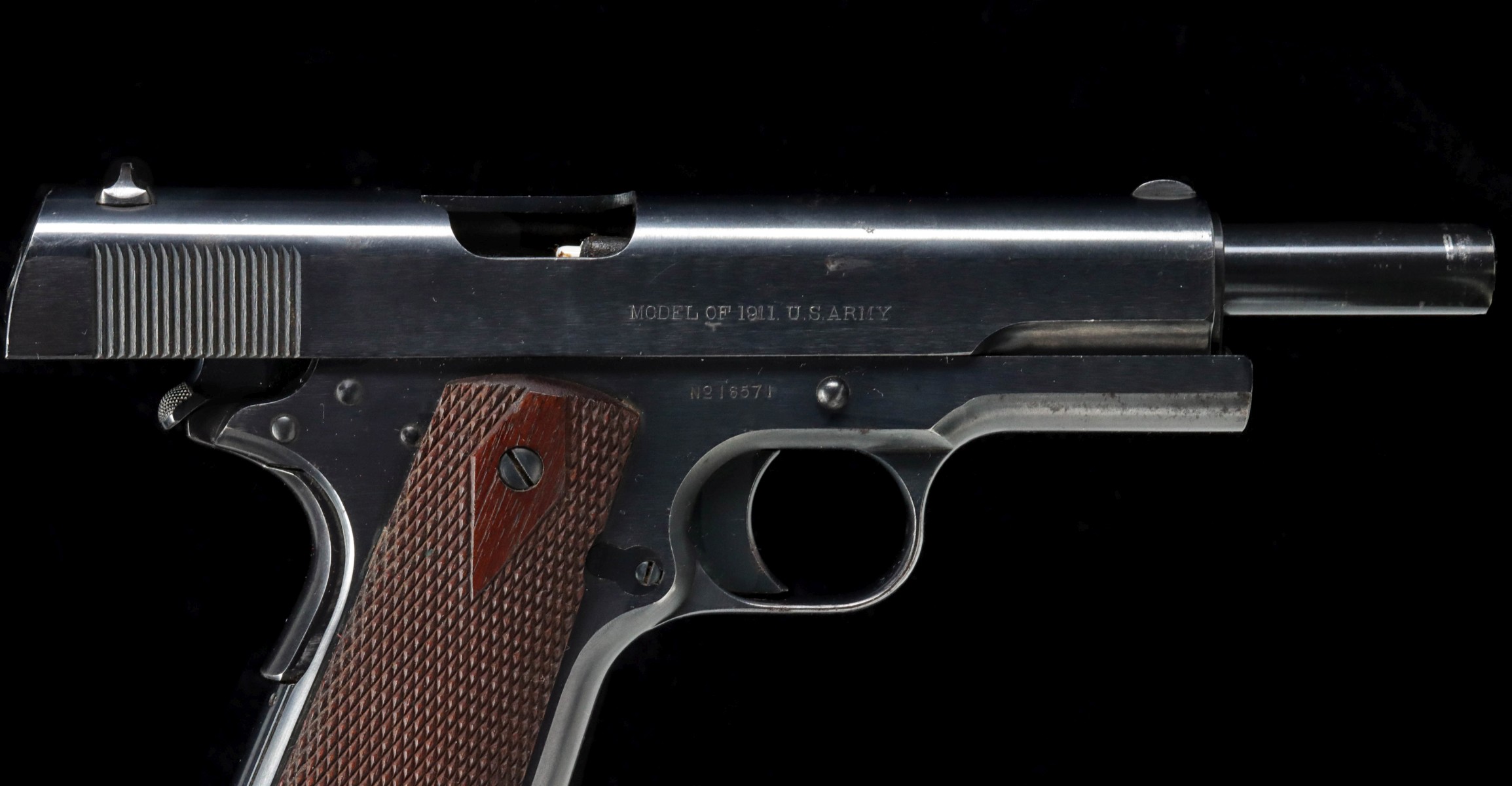 A 1912 COLT 45ACP M1911 SEMI-AUTO PISTOL US PROPERTY