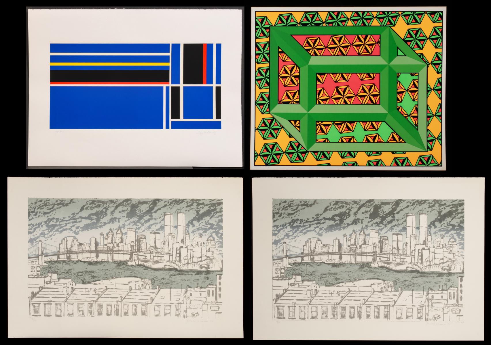 A COLLECTION OF ARTIST-SIGNED SERIGRAPHS (x4)