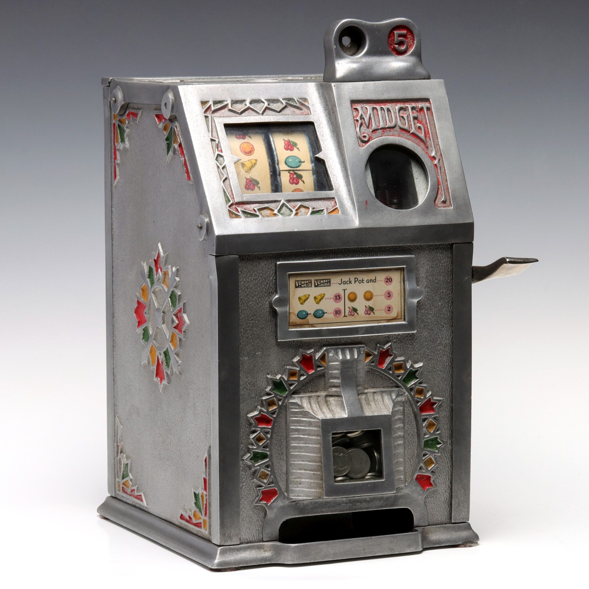 #79: A 1930s VENDET MFG 'MIDGET' FIVE CENT SLOT MACHINE